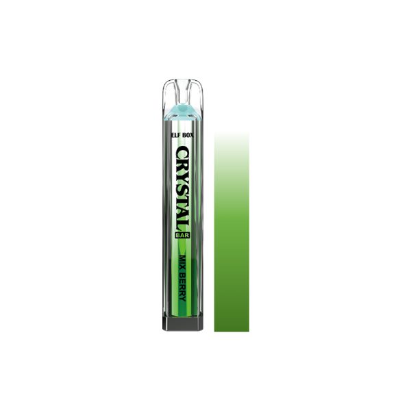 elf box kristall bar 600-6 Vape Elf Box Crystal Bar 480 puff E-cigarett-10PCS/1 låda
